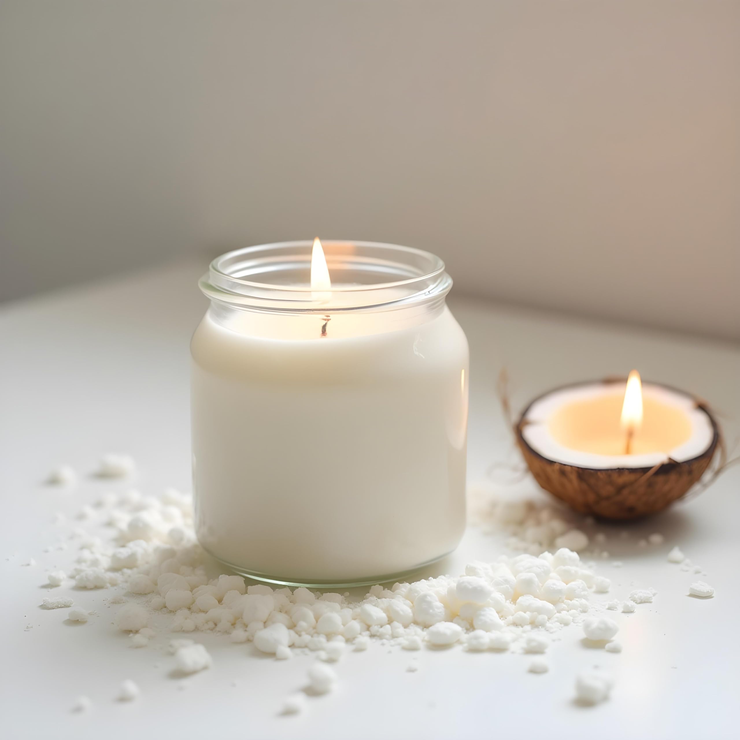 Shrida Naturals Pearl Sand Wax Candle (227g) - Eco-Friendly Refillable Beaded Sand Wax, 15 Wicks, Ideal for Candle Making, Home Decor, Weddings & Gifts, Floats on Water