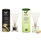 Shrida Reed Diffuser Assam Mystique Oudh & Oceanic Waves Reed Diffuser Combo | Toxin-Free, Long-Lasting Aroma for Home & Office | Refreshing Room Freshener | Pack of 2 (120ml Each) | Ideal for Gifting