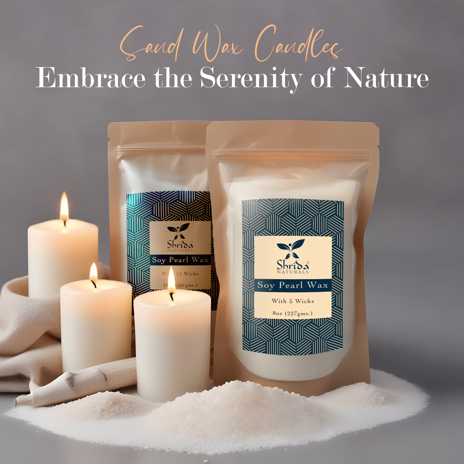 Soy Pearl Wax Candle 227g (8oz)