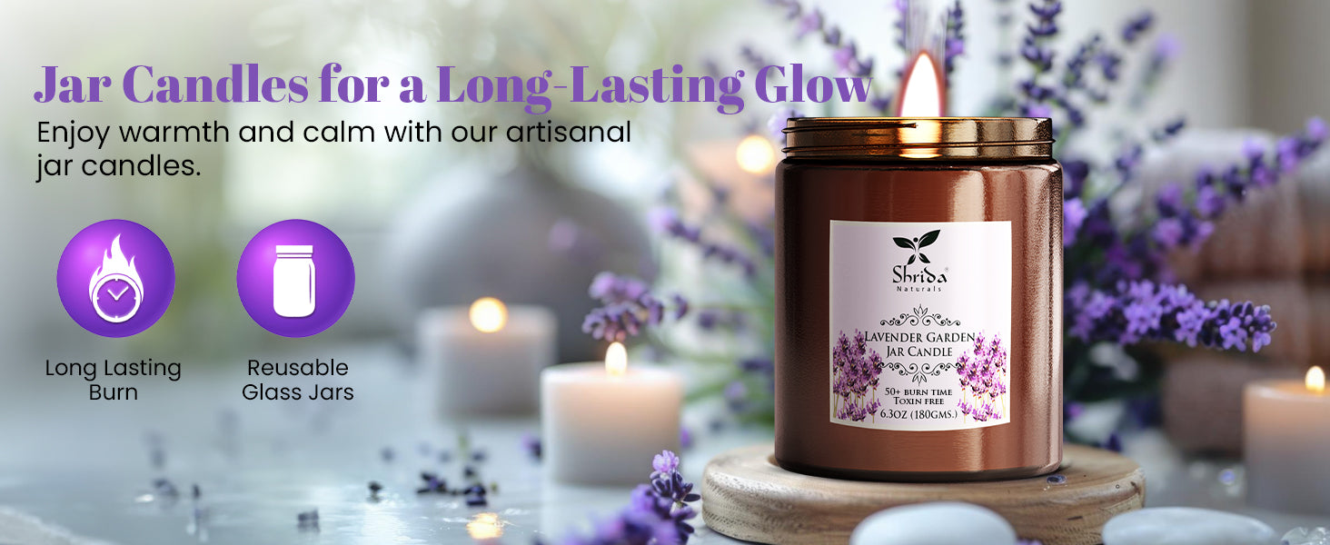 Lavender Garden Soy Jar Candle 180g