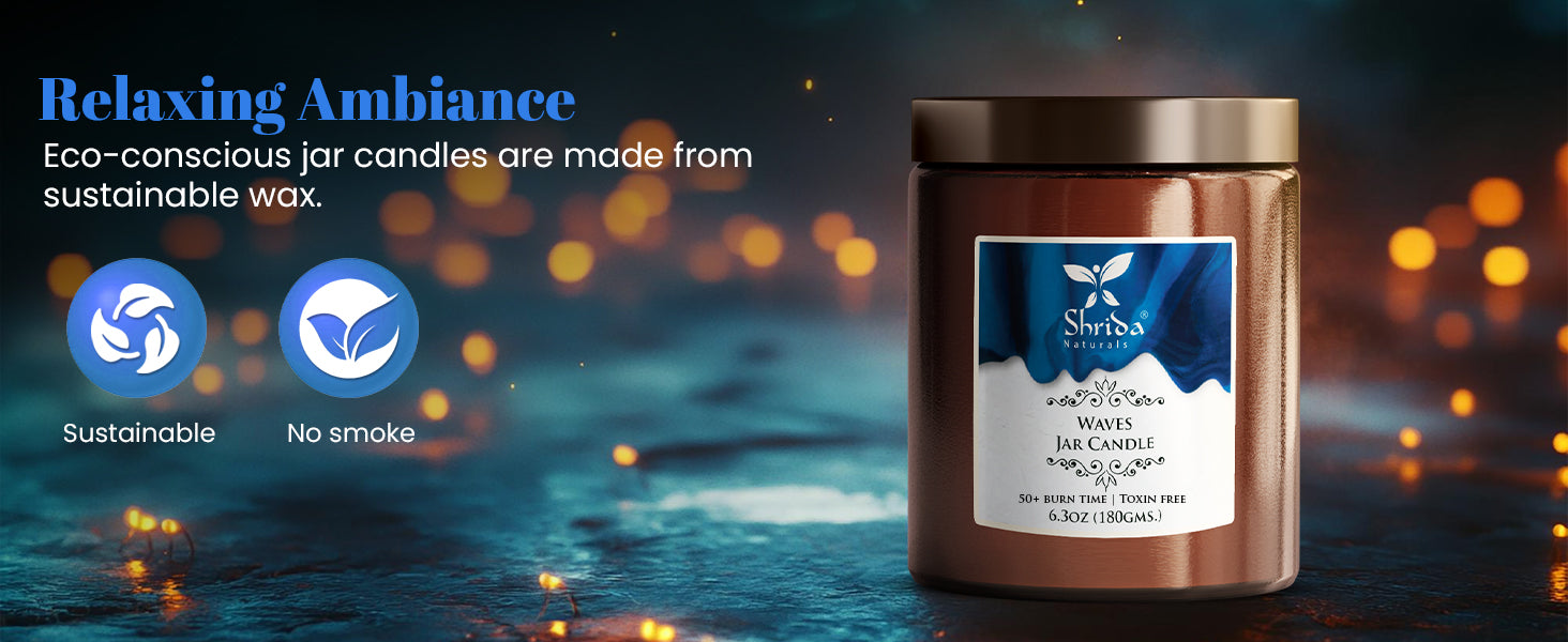 Waves Soy Jar Candle 180g