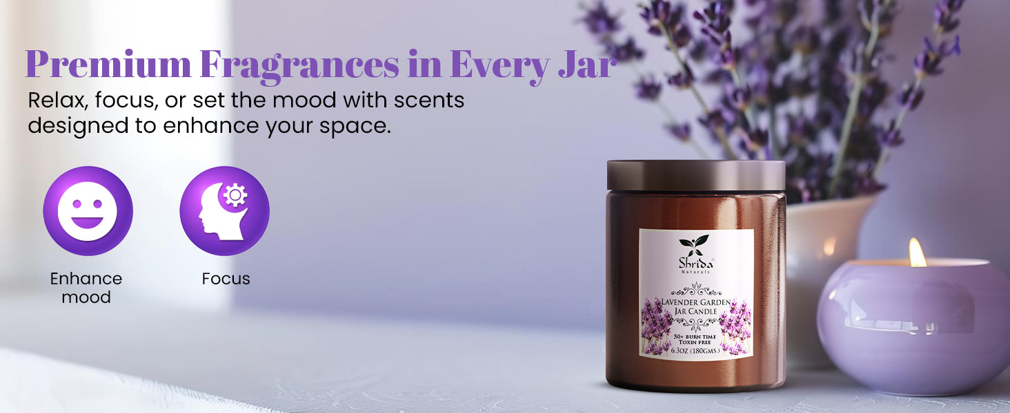 Lavender Garden Soy Jar Candle 180g