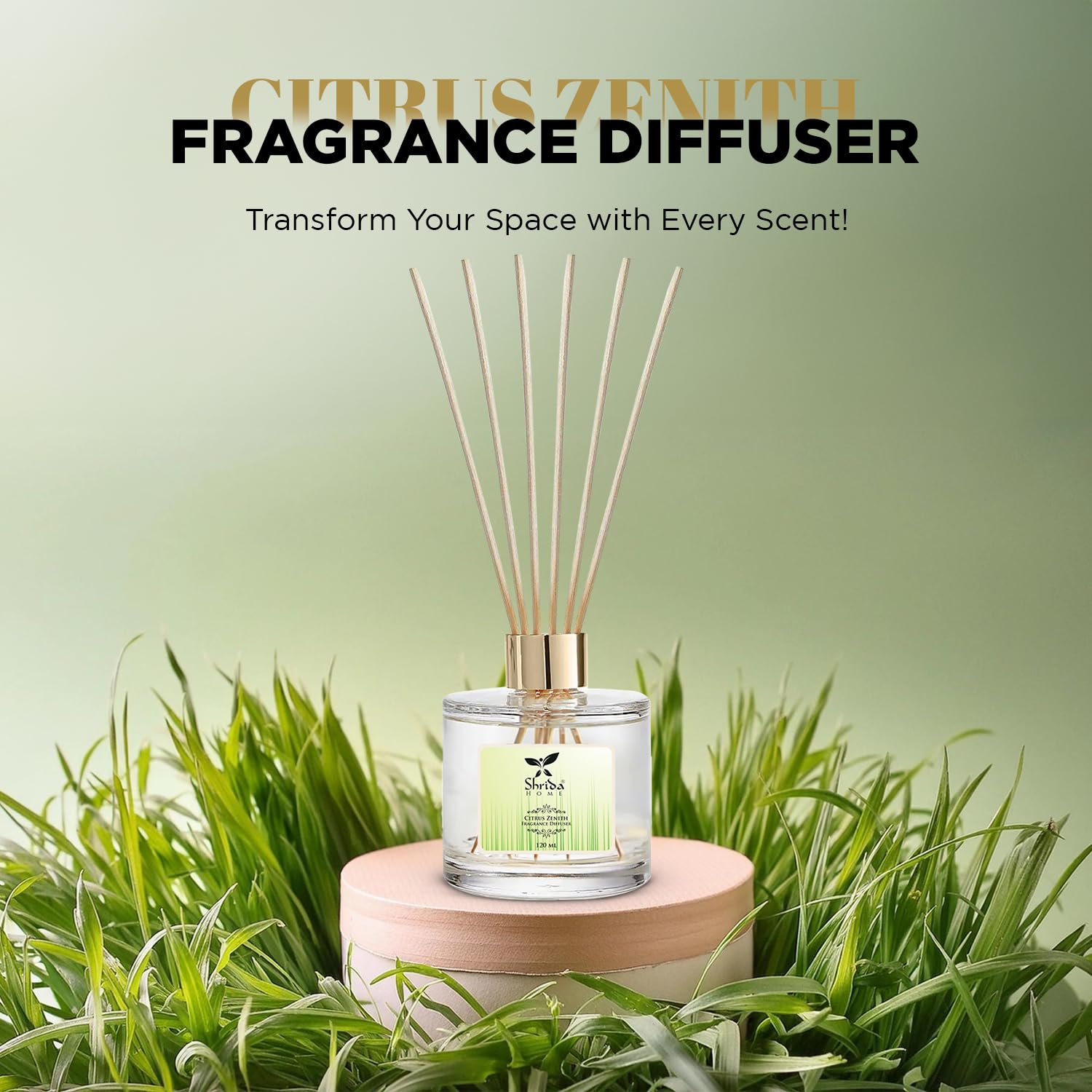 Citrus Zenith (Lemongrass)  Reed Diffuser 120 ml