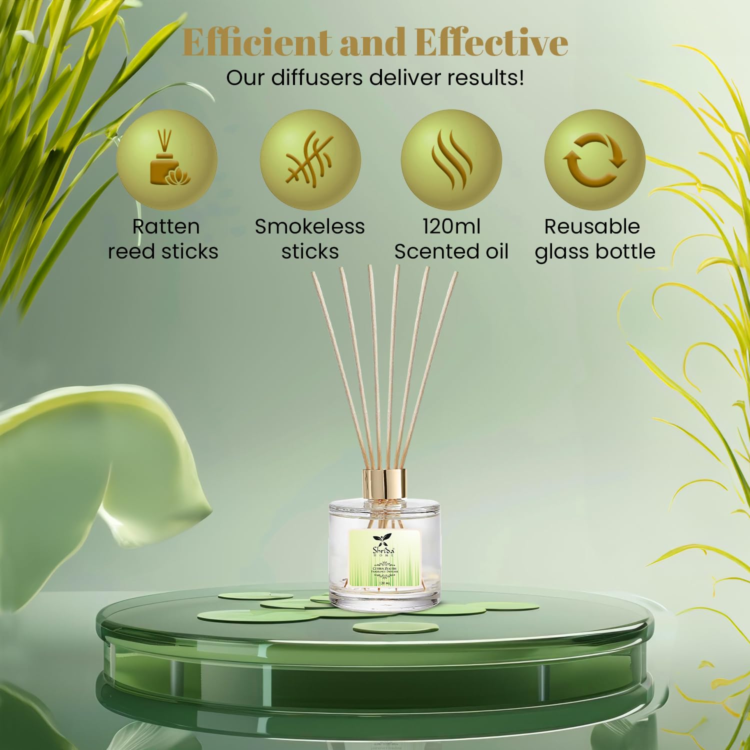 Citrus Zenith (Lemongrass)  Reed Diffuser 120 ml