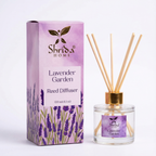 Shrida Lavender Garden Reed Diffuser | 120ml with 6 Rattan Sticks