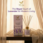 Shrida Lavender Garden Reed Diffuser | 120ml with 6 Rattan Sticks