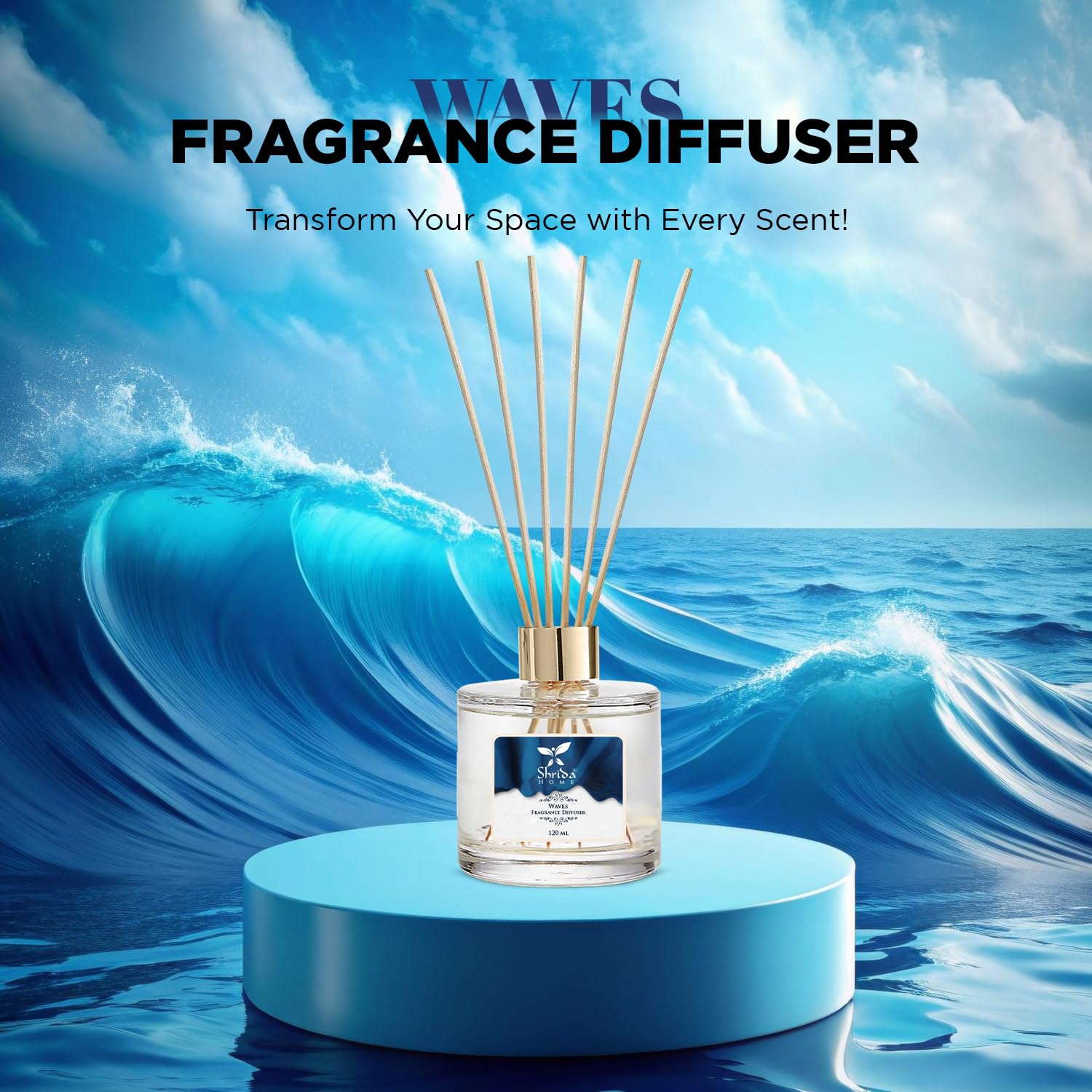 Waves  Reed Diffuser 120 ml